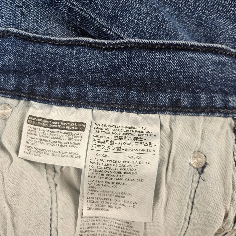 Levis Mens‎ 541 Athletic Taper Medium Wash Blue Denim Jeans W42 L32 Stretch